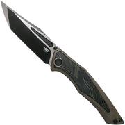 Bestech Togatta BT2102E Black Green G10 pocket knife, Morgan Koens design