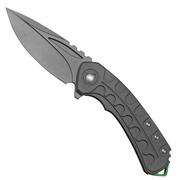 Bestech Buwaya BT2203B Grey/Green Titanium, coltello da tasca