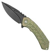 Bestech Buwaya BT2203D Black/Green Titanium, coltello da tasca