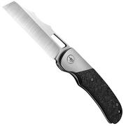 Bestech SYN BT2306A Bead Blast Titanium Marbled Carbon Fiber, coltello da tasca