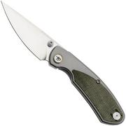 Bestech Lito BT2307A Grey Titanium, Black Canvas Micarta navaja, Ostap Hel design