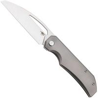 Image for Bestech TAIPAN BT2503C Satin MagnaCut, Grey Titanium, pocket knife, James Lowe design