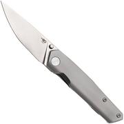 Bestech VK-KUZE BT2504A Satin MagnaCut, Bead Blasted Titanium, Taschenmesser, Vulpex Knives Design