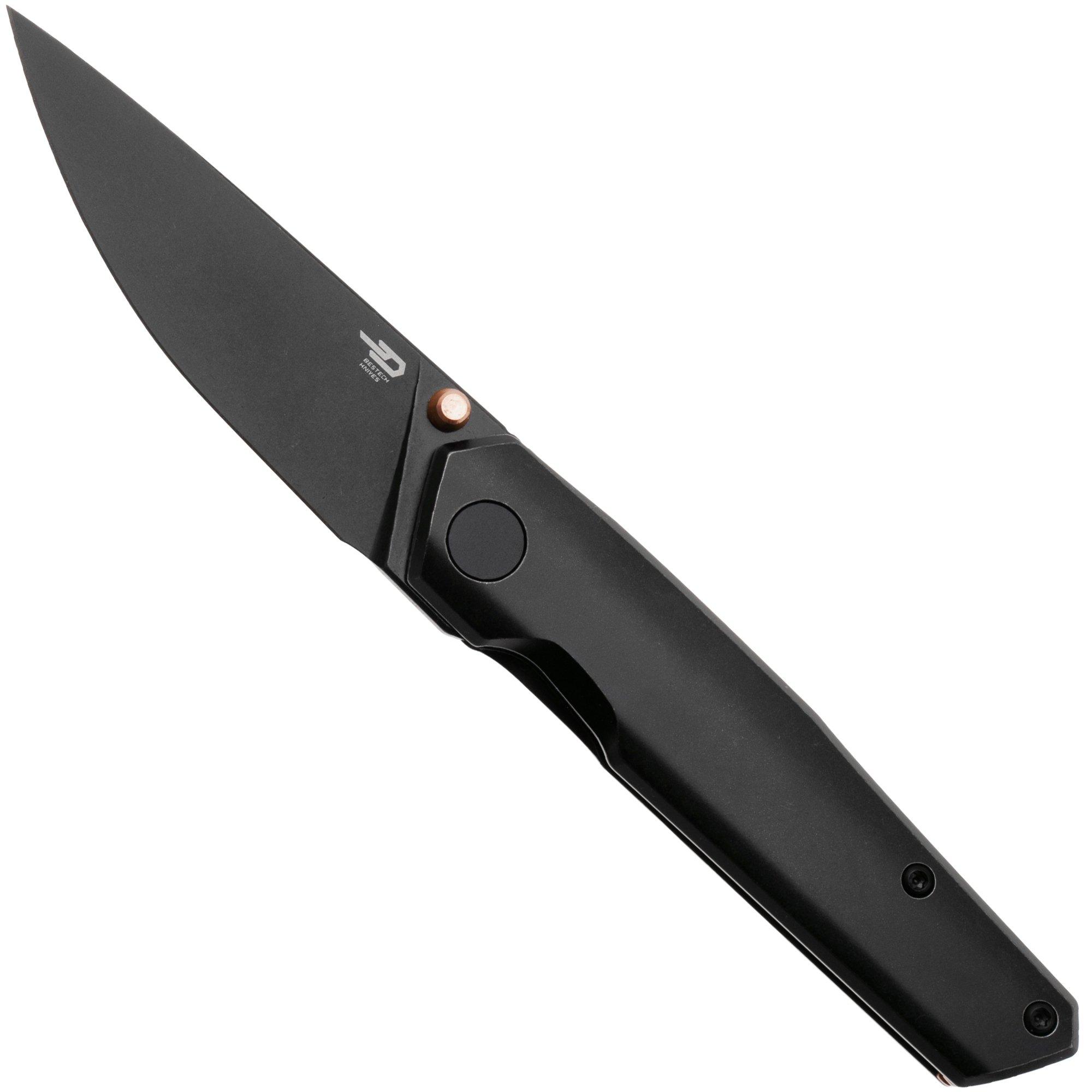 Bestech VK-KUZE BT2504C Blackwashed MagnaCut, Blackwashed Titanium, zakmes, Vulpex Knives design