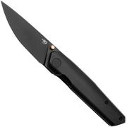 Bestech VK-KUZE BT2504C Blackwashed MagnaCut, Blackwashed Titanium, Taschenmesser, Vulpex Knives Design