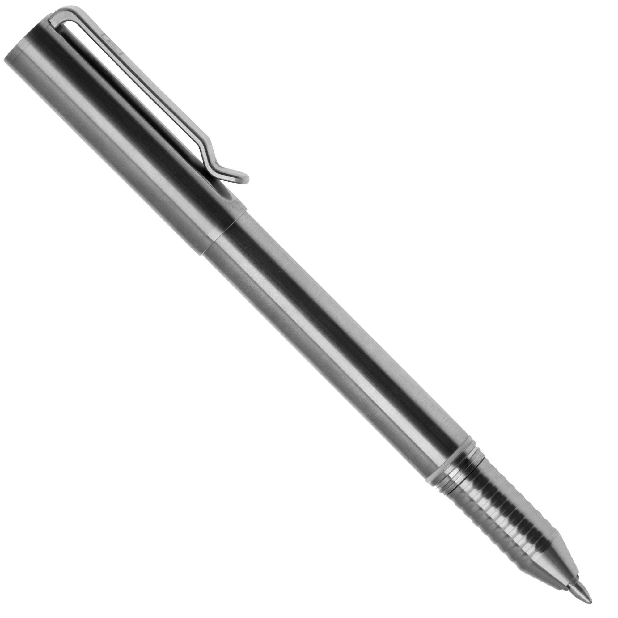 Big Idea Design Ti Arto EDC Pen ARTO-RW Machined Raw Titanium, codziennego użytku, najbardziej przyjazny dla wkładów