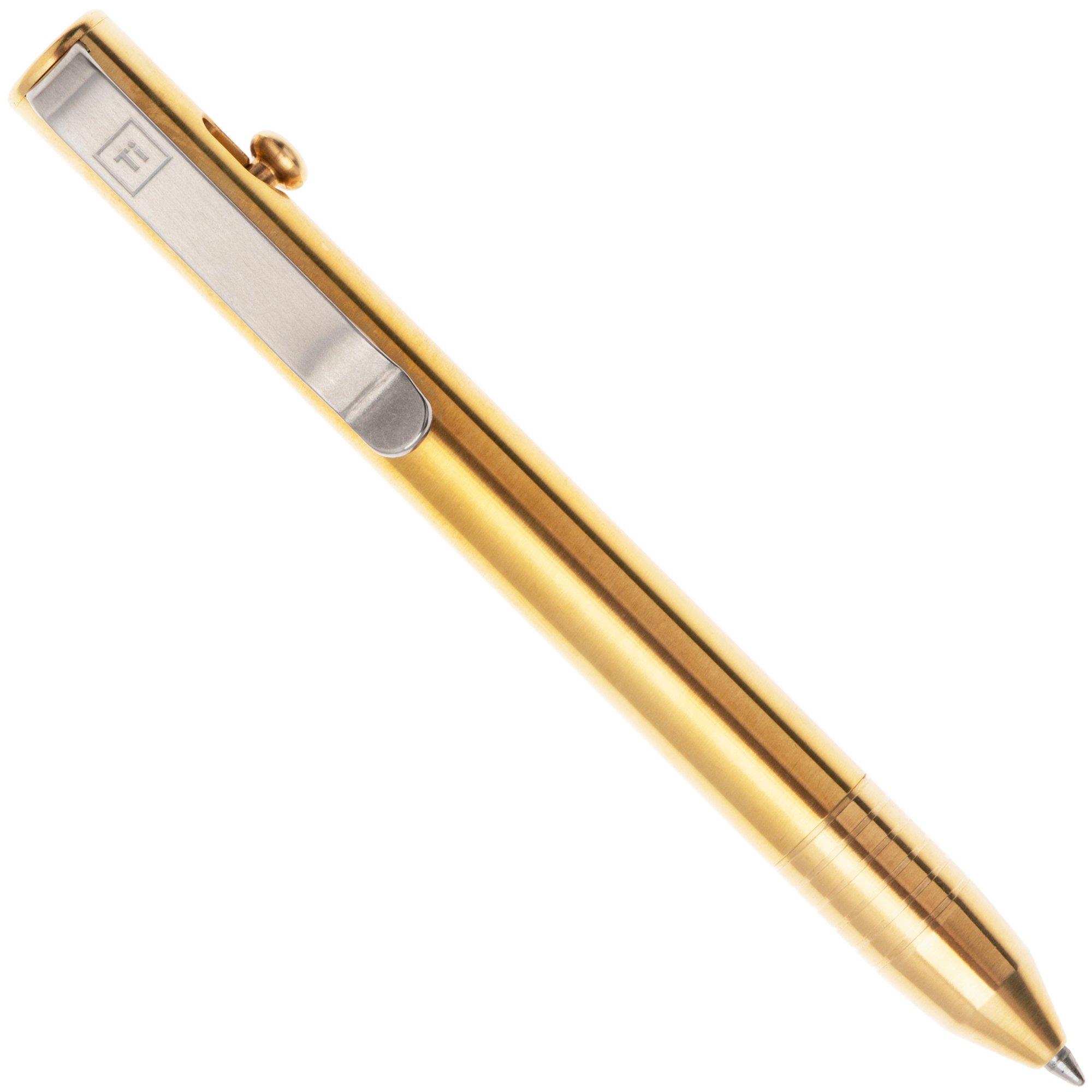 Big Idea Design Base Line Bolt Action Pen BS-BA-BS Brass, EDC Stift