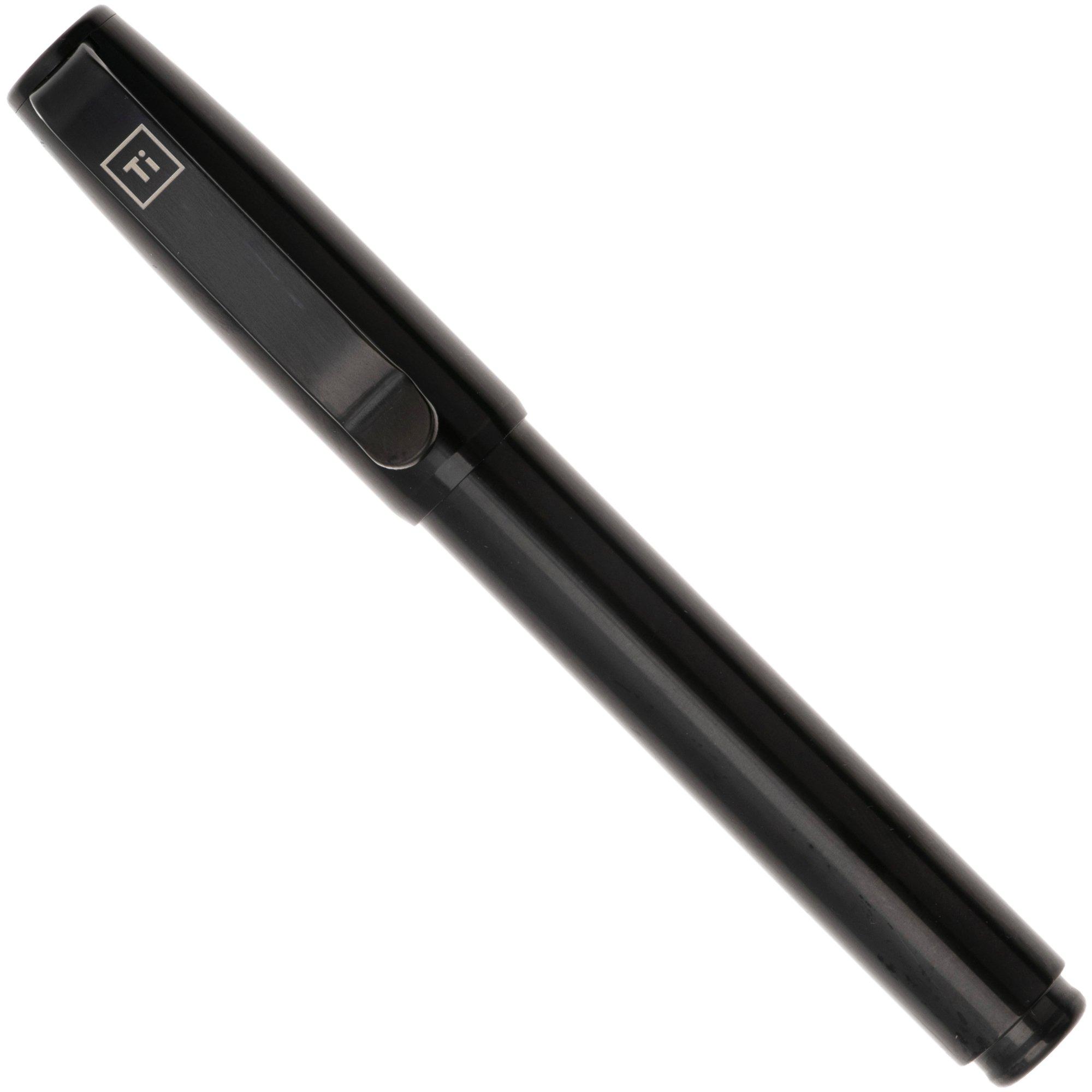 Big Idea Design Base Line Capped Pen BS-CA-DLC Black DLC Titanium, EDC Stift