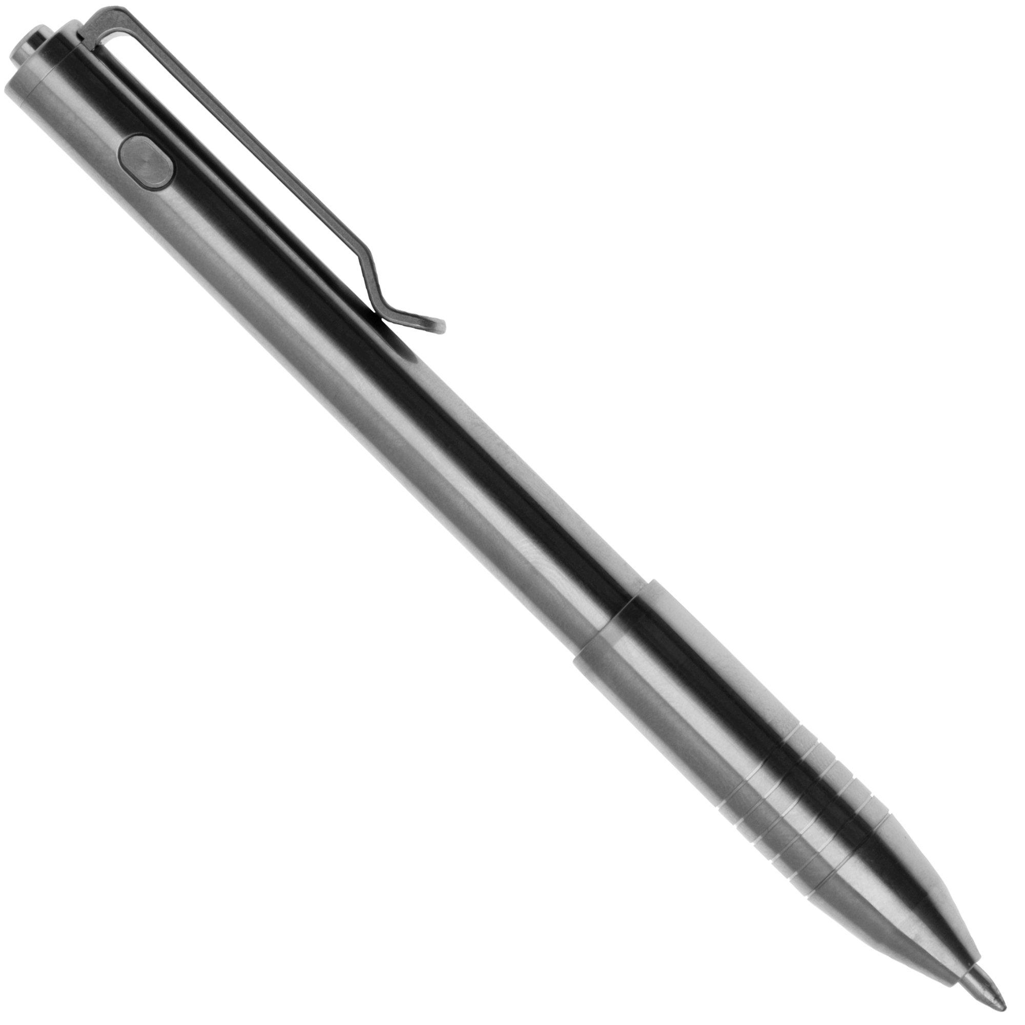 Długopis Big Idea Design Dual Side Click Pen DSC-RW Raw Titanium, codziennego użytku, automatyczna regulacja