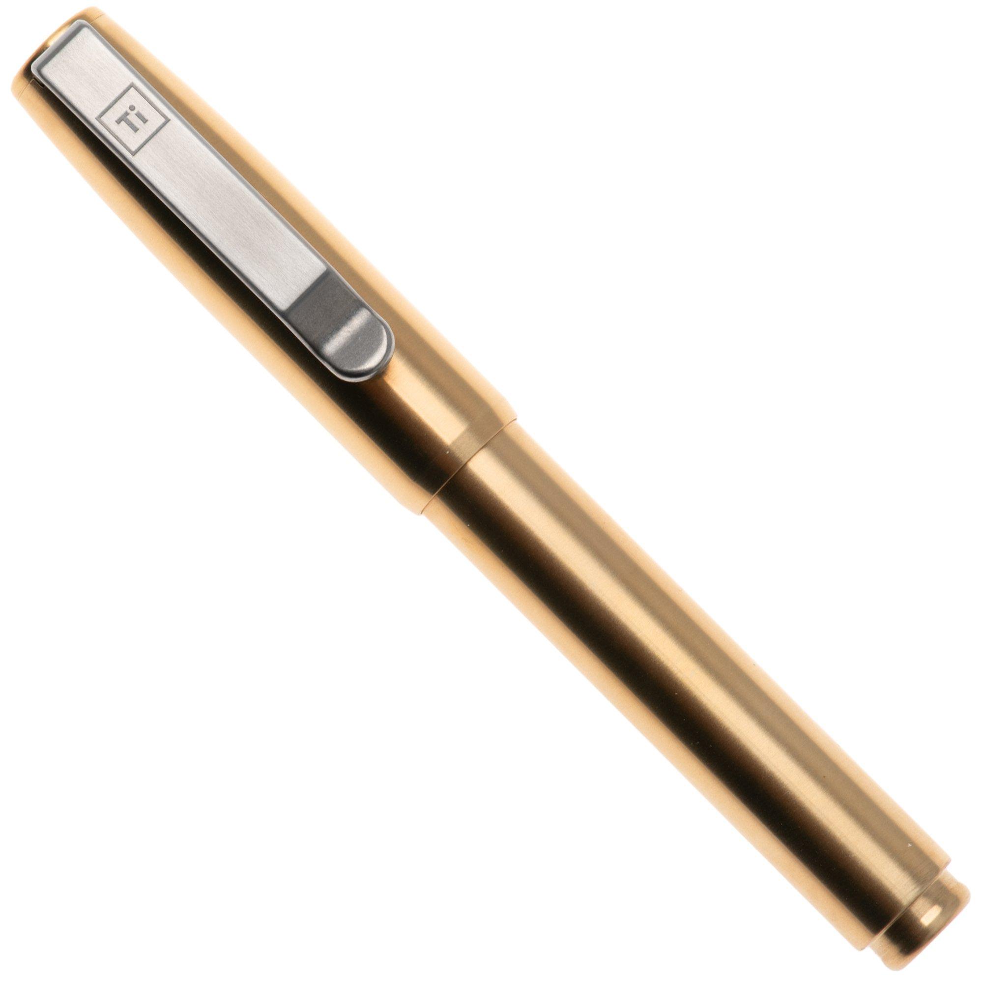 Big Idea Design Fountain EDC Pen FP-BRASS latão, caneta de tinta