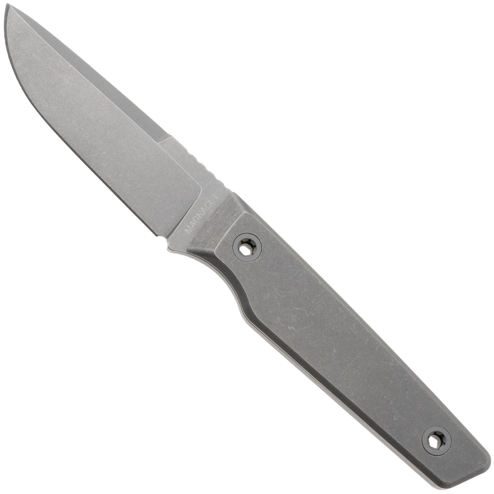 Big Idea Design USA Signal MA-TI Stonewashed Magnacut, Titanium, fixed knife, Mak Kelsay design