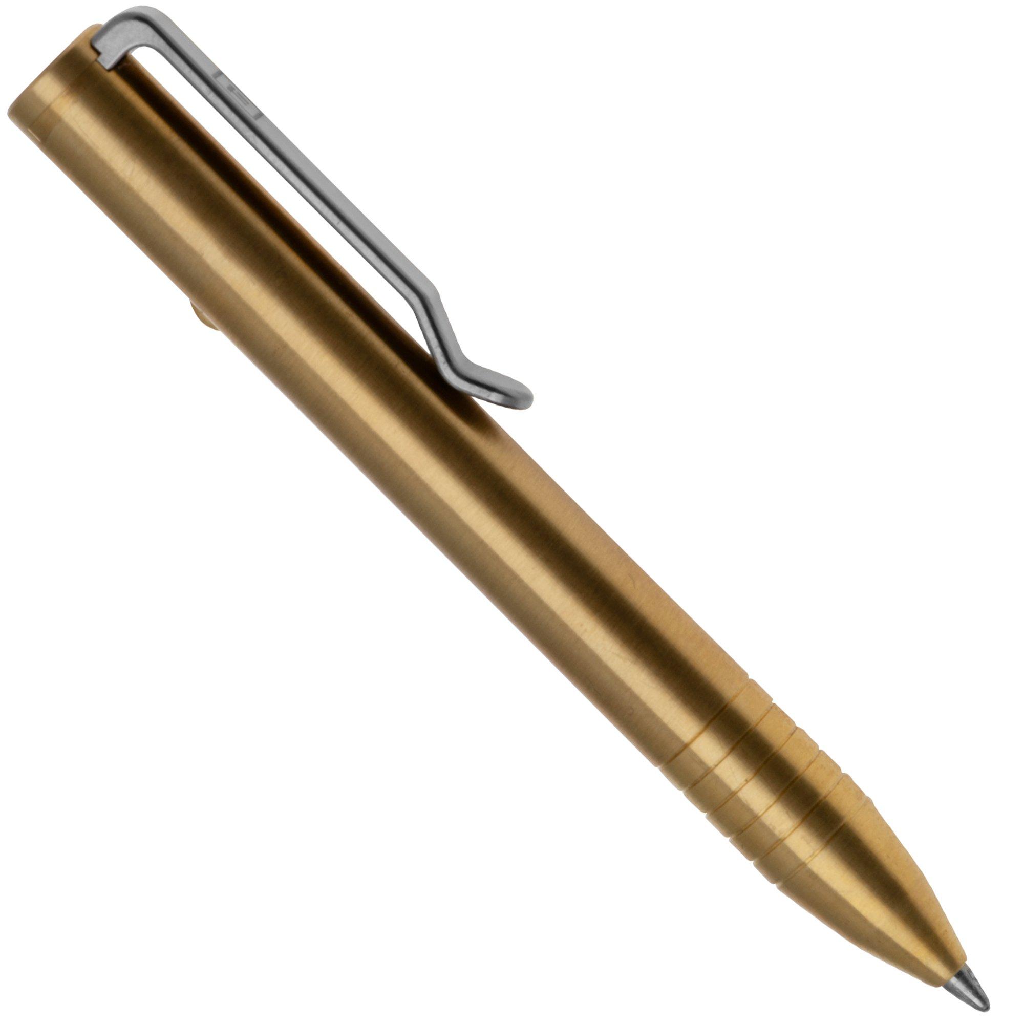 Big Idea Design Mini Bolt Action Pen MBA-BS Brass, everyday carry pen