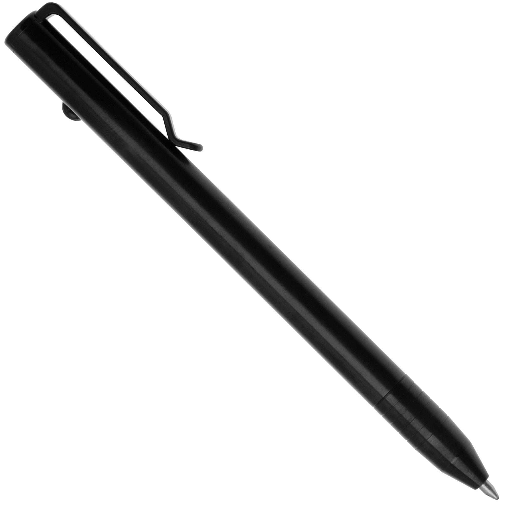 Big Idea Design Slim Bolt Action Pen SBA-BK Black Titanium, Every Day Carry Stift