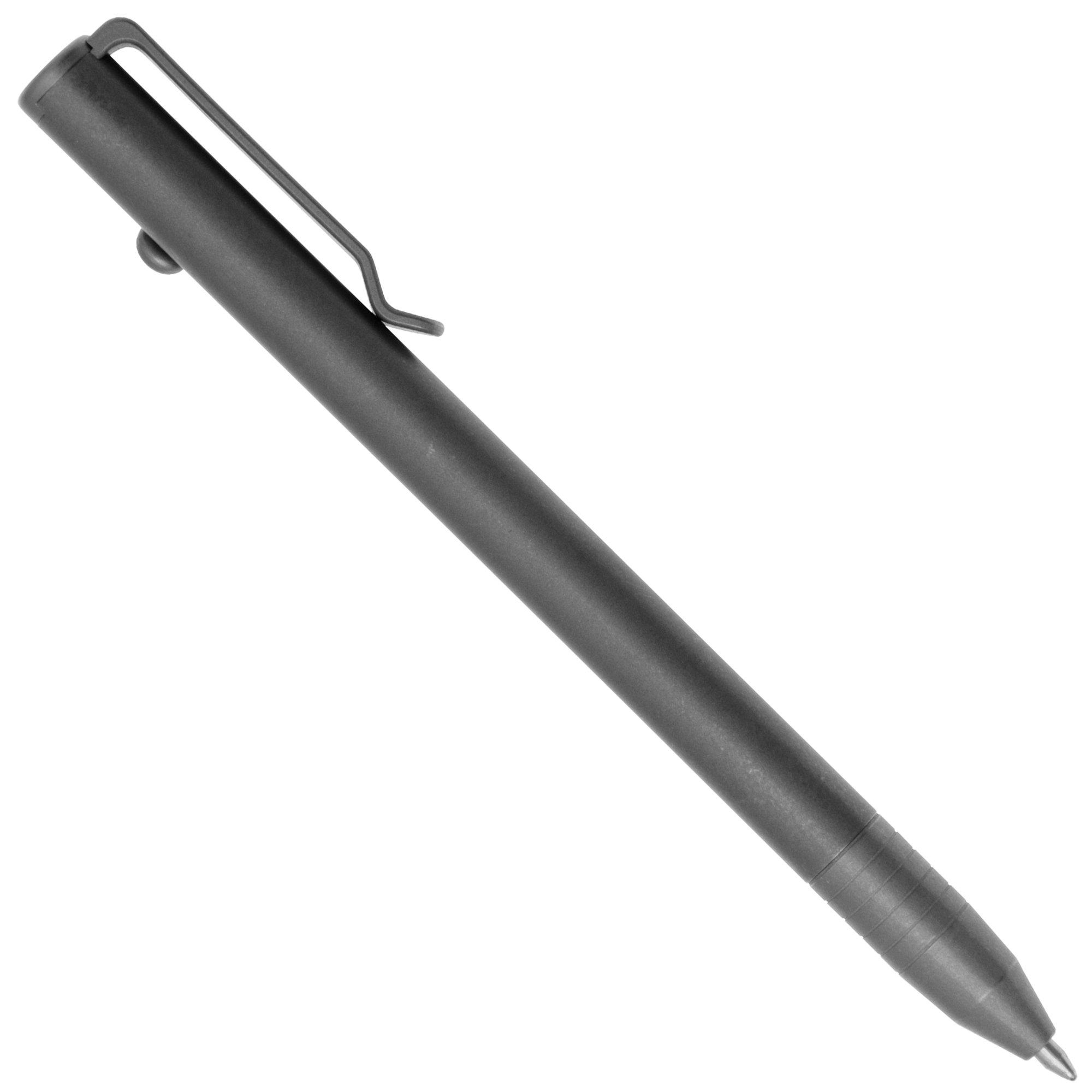 Długopis Big Idea Design Slim Bolt Action Pen SBA-SW Stonewashed Titanium, codziennego użytku