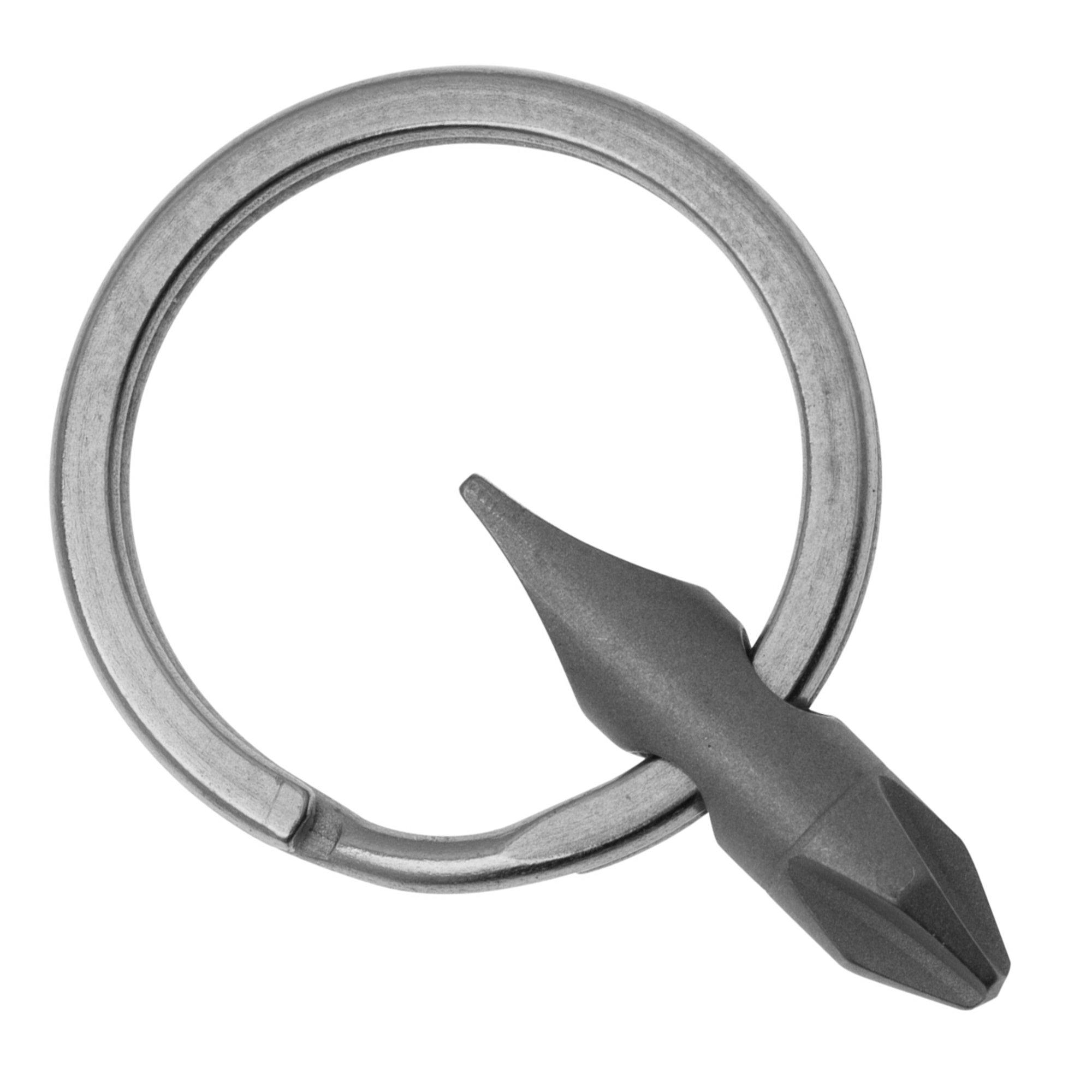 Bit okrągły do breloka Big Idea Design Titanium Pocket Bit Round TI-PB-ROUND Stonewashed Titanium