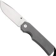 Big Idea Design Ti Pocket Knife II TI-PK-II Stonewashed Titanium, M390, zakmes
