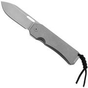 Big Idea Design Ti Pocket Knife TI-PK Stonewashed Titanium, CPM S35VN, pocket knife