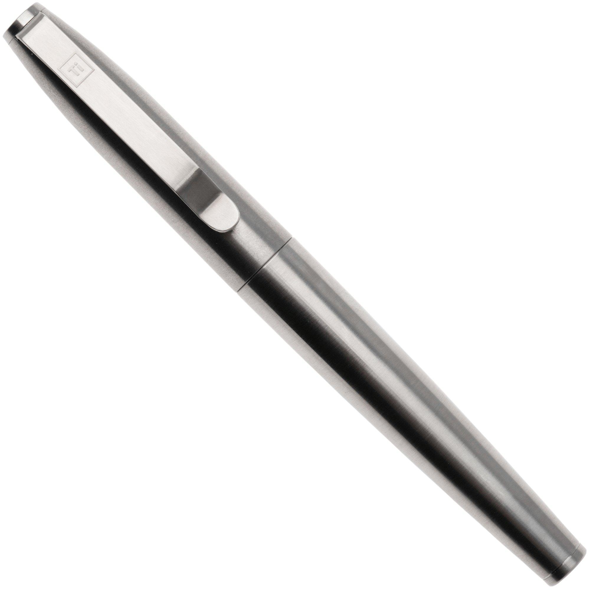 Big Idea Design Ti Ultra Pen ULTRA-TI-MR Machined Raw Titanium, fountain pen