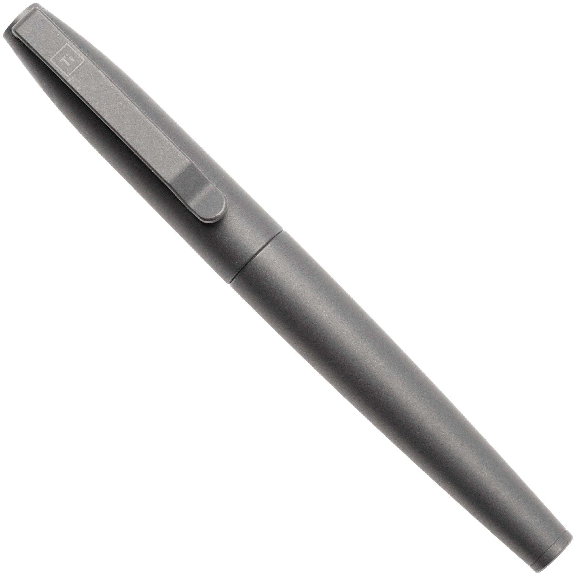 Big Idea Design Ti Ultra Pen ULTRA-TI-SW Stonewashed Titanium, fountain pen