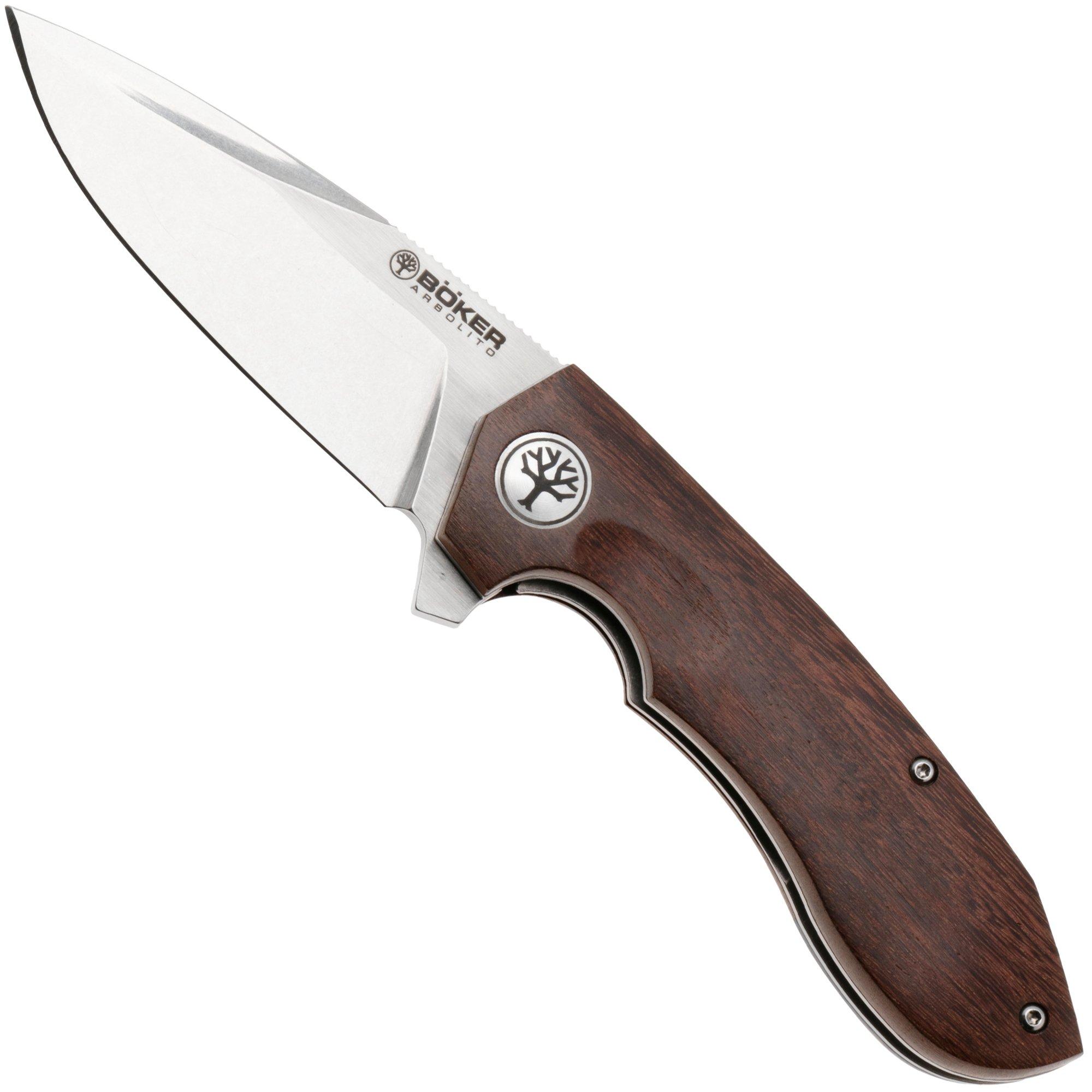 Böker Arbolito Wilki G 01BA3722G Satin 14C28N, Guayacan Wood, zakmes