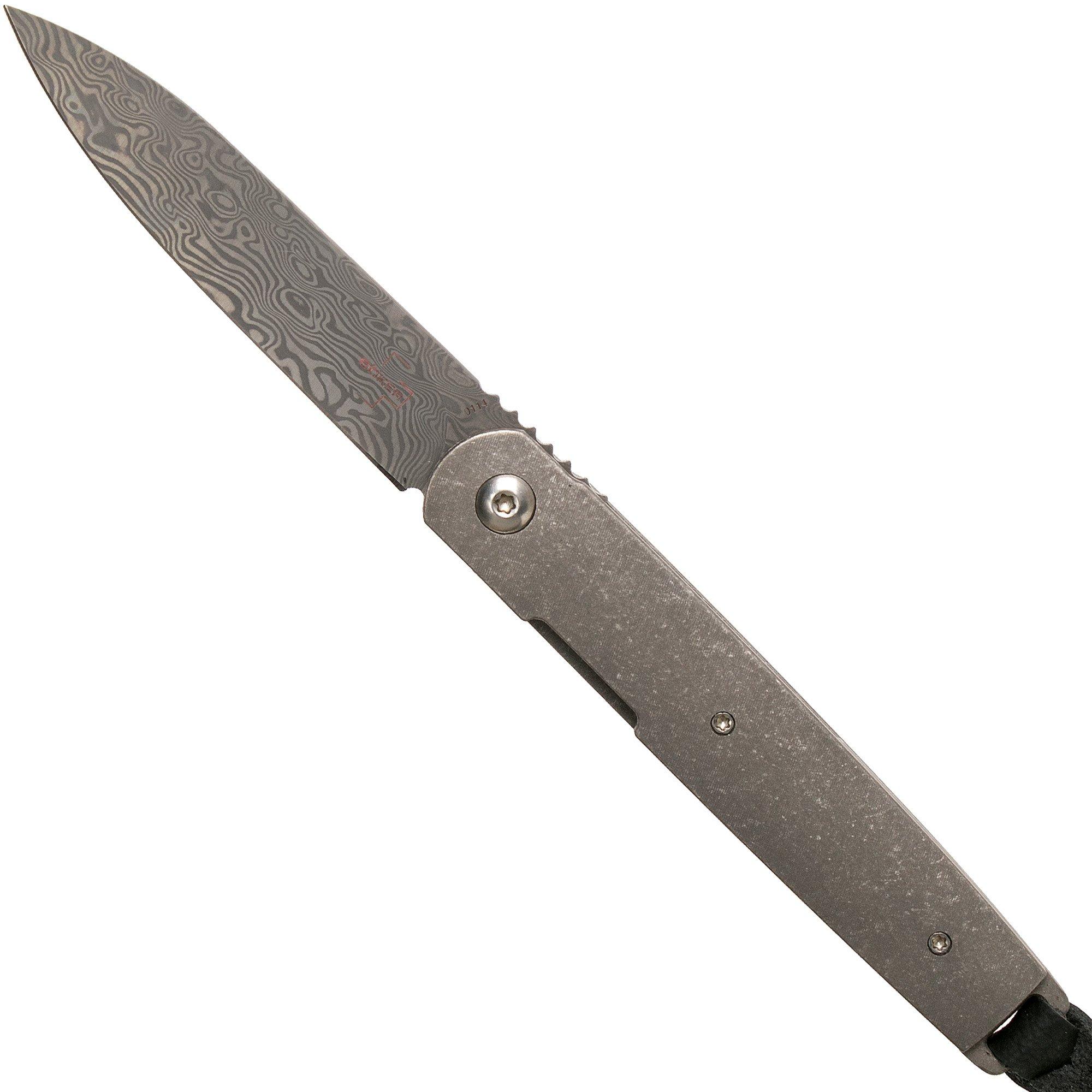 Nóż składany Böker Plus LRF Damascus 01BO174DAM