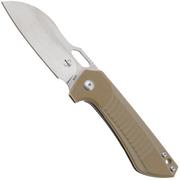 Böker Swoopy 01BO693 Nitro-V, Tan G10, pocket knife, Michael Burch design