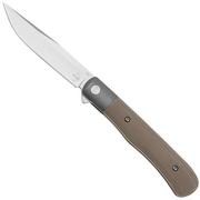 Böker Plus Modern Trapper Uno 01BO930 Nitro-V, Green Micarta, Taschenmesser