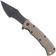 Image for Böker Plus Micro Tracker Folder 01BP0002, Cerakote 154CM, Brown Micarta, pocket knife, Dave Wenger design