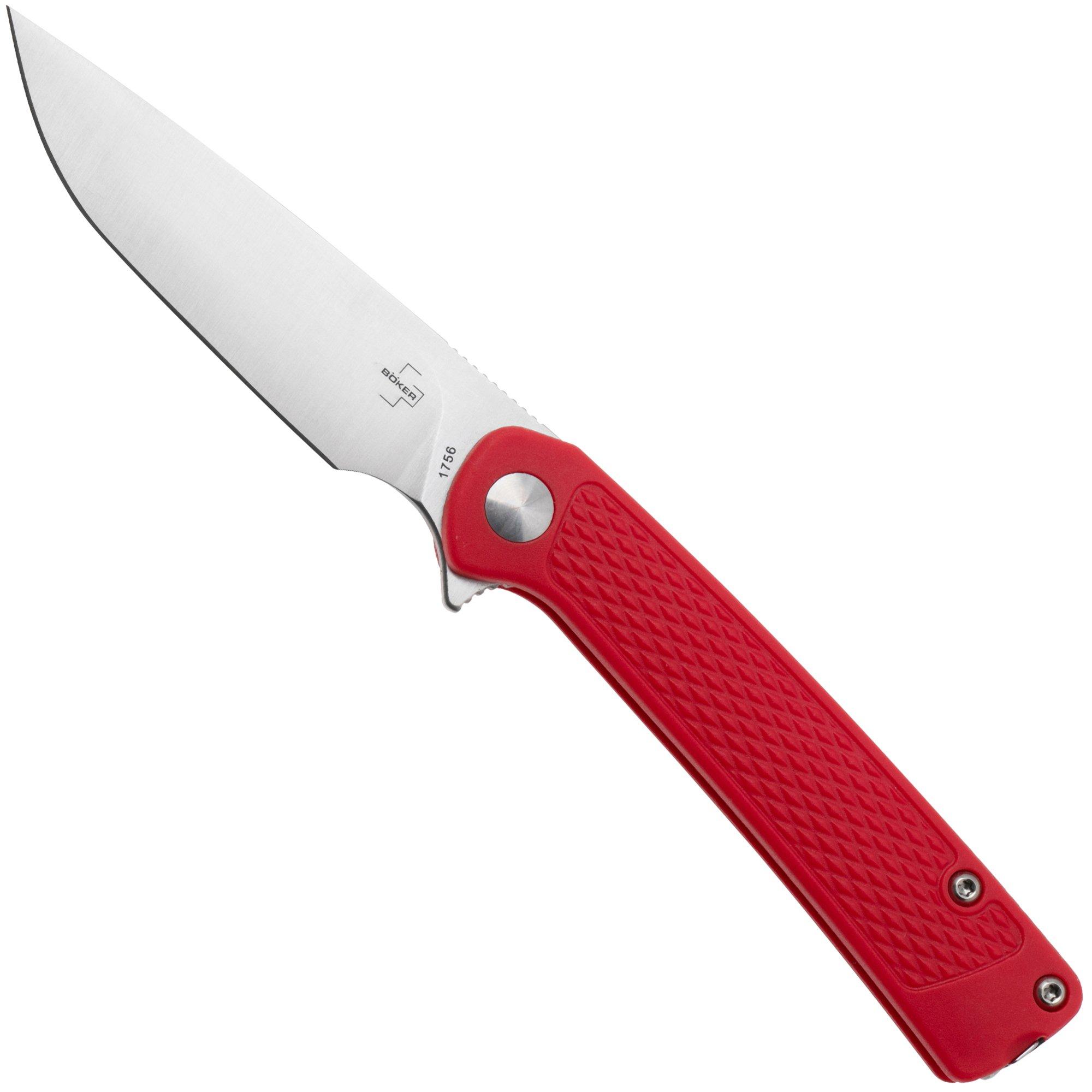 Böker Plus Fire Ant 01BP0008, Satin 1.4116, Red Polypropylene Taschenmesser