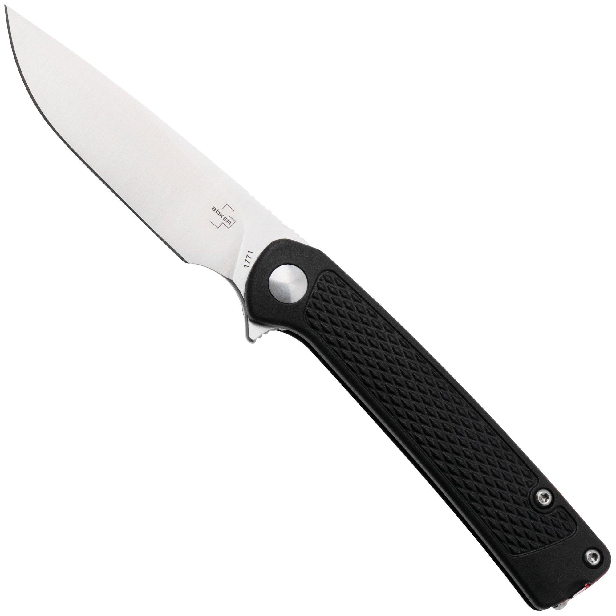 Böker Plus Fire Ant 01BP0026, Satin 1.4116, Black Polypropylene Taschenmesser