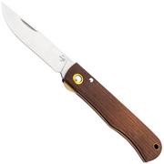 Afbeelding voor Böker Plus Rusticus Medium 01BP0041, Satin 420 Stainless Steel, Brown Wood zakmes