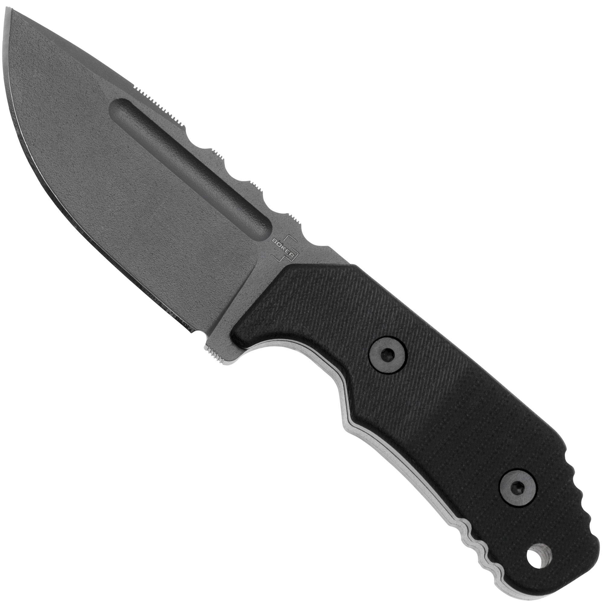 Nóż z głownią stałą Böker Plus Little Dvalin Black 02BO033, projekt Midgards