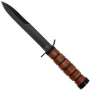 Böker Plus M3 Trench Knife 2.1 02BO119 Black 1095, Leather, couteau fixe
