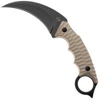 Image for Böker Plus Spike Karambit 02BP0010, Black 440A, Desert Tan G10, karambit fixed knife