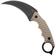 Image for Böker Plus Spike Karambit 02BP0010, Black 440A, Desert Tan G10, karambit fixed knife