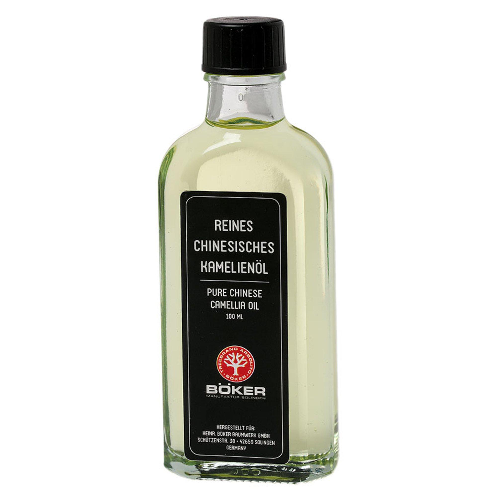 KAI Japanisches Kamelien-Öl 100 Ml – Lebensmittelechtes Pflegeöl Für Messer | Inkl. Microfasertuch 40x40 Cm