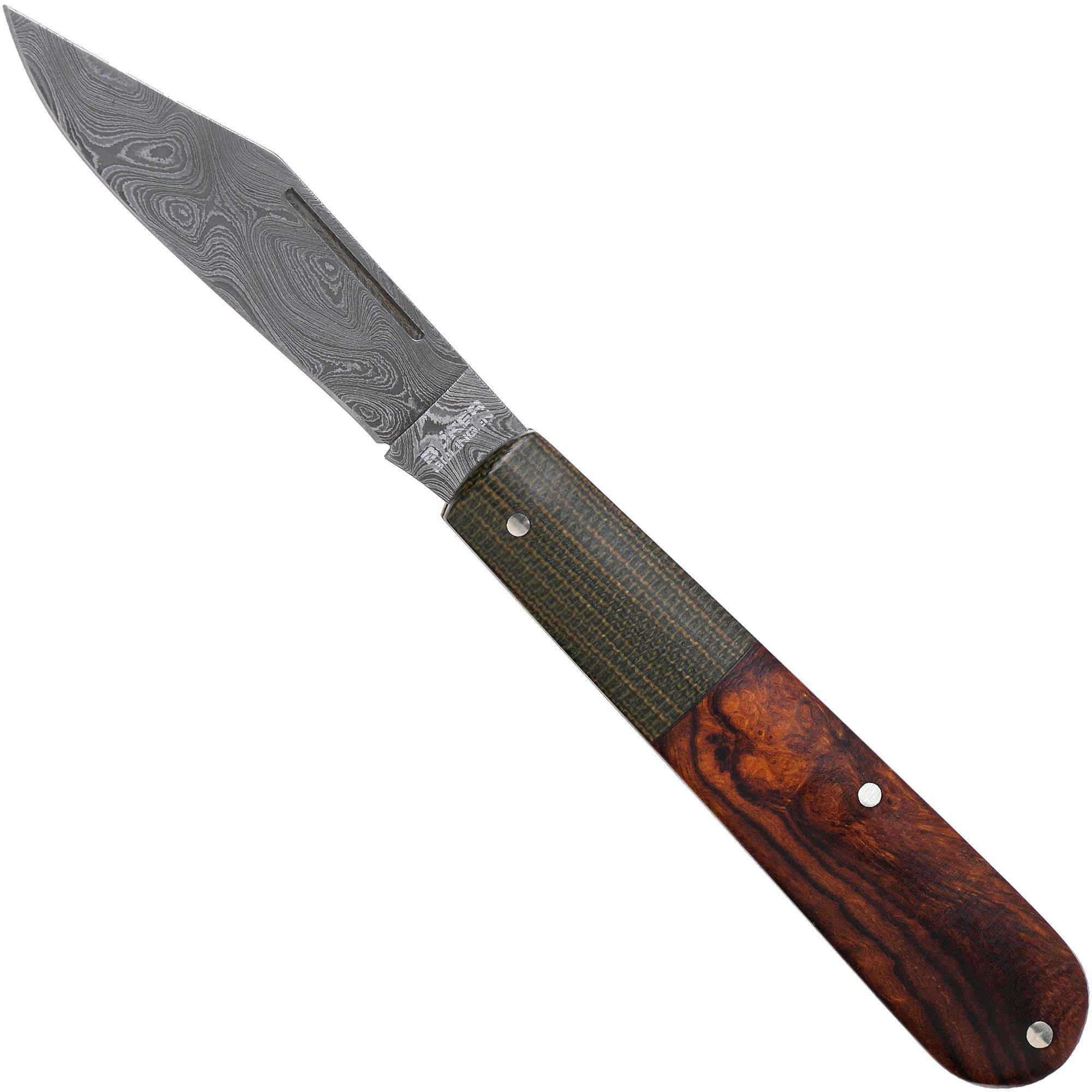 Nóż składany Böker Barlow Integral Desert Ironwood Leopard Damascus 100501DAM