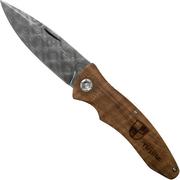 Nóż składany Böker Tirpitz Damast Wood 42 Limited Edition 110197DAM