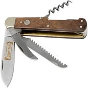 Böker Jagdmesser Quadro Jäger Gold 110646 hunting knife with leather sheath