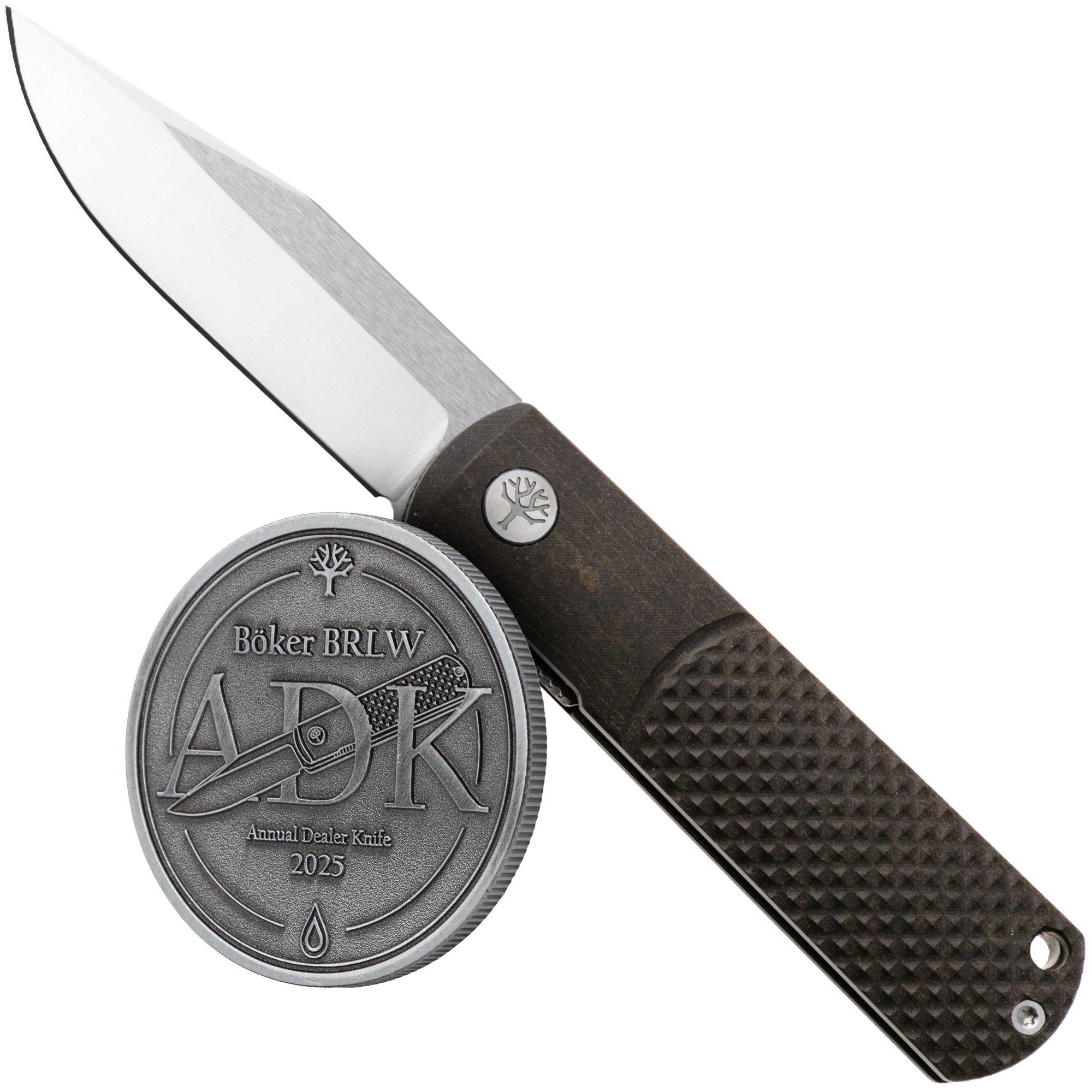 Böker BRLW 110676SOI MagnaCut, Richlite Chocolate Glacier, Limited Edition Knivesandtools Exclusive Taschenmesser