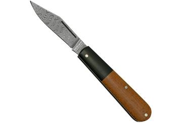 Böker Barlow Integral Brown Burlap Micarta, Damast 110943DAM zakmes