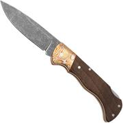 Böker Folding Hunter 111051 Mokume, Walnut, Dark Stonewash, couteau de poche