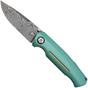Afbeelding voor Böker Manufaktur 1969 Mach-1 Damast 111102DAM Chad Nichols Wavepool Damascus, Silver Jade Aluminum zakmes, Tommaso Rumici design