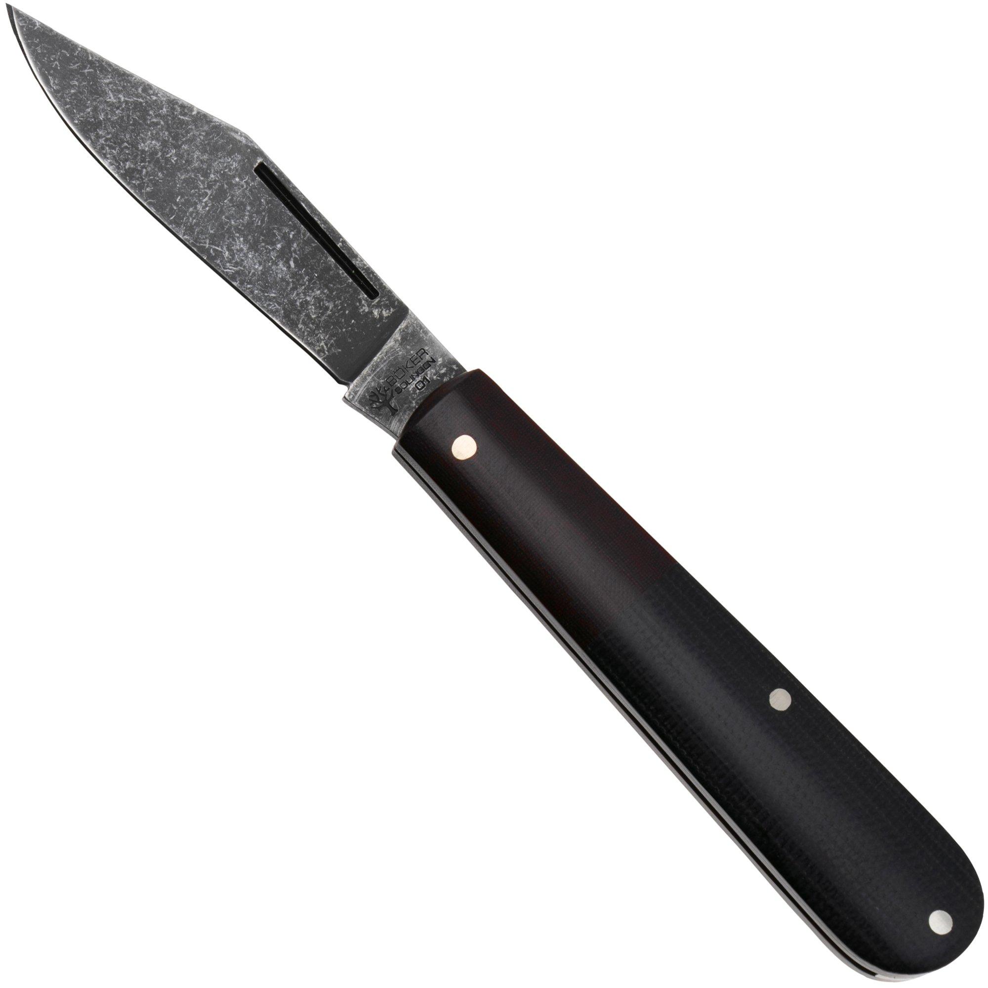 Böker Barlow Integral 111944 Blackwashed, Black Micarta, Taschenmesser