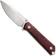 Afbeelding voor Böker Manufaktur Solingen Kiboku 120575 Satin RWL-34, Red Topo Richlite, vaststaand mes, Lucas Burnley design