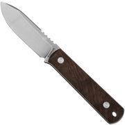 Böker BFF Packlite 120748 Walnut Wood, couteau fixe, Lucas Burnley design