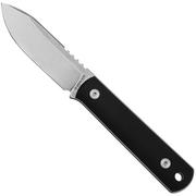 Böker BFF Packlite 120749 Black Richlite, fixed knife, Lucas Burnley Design