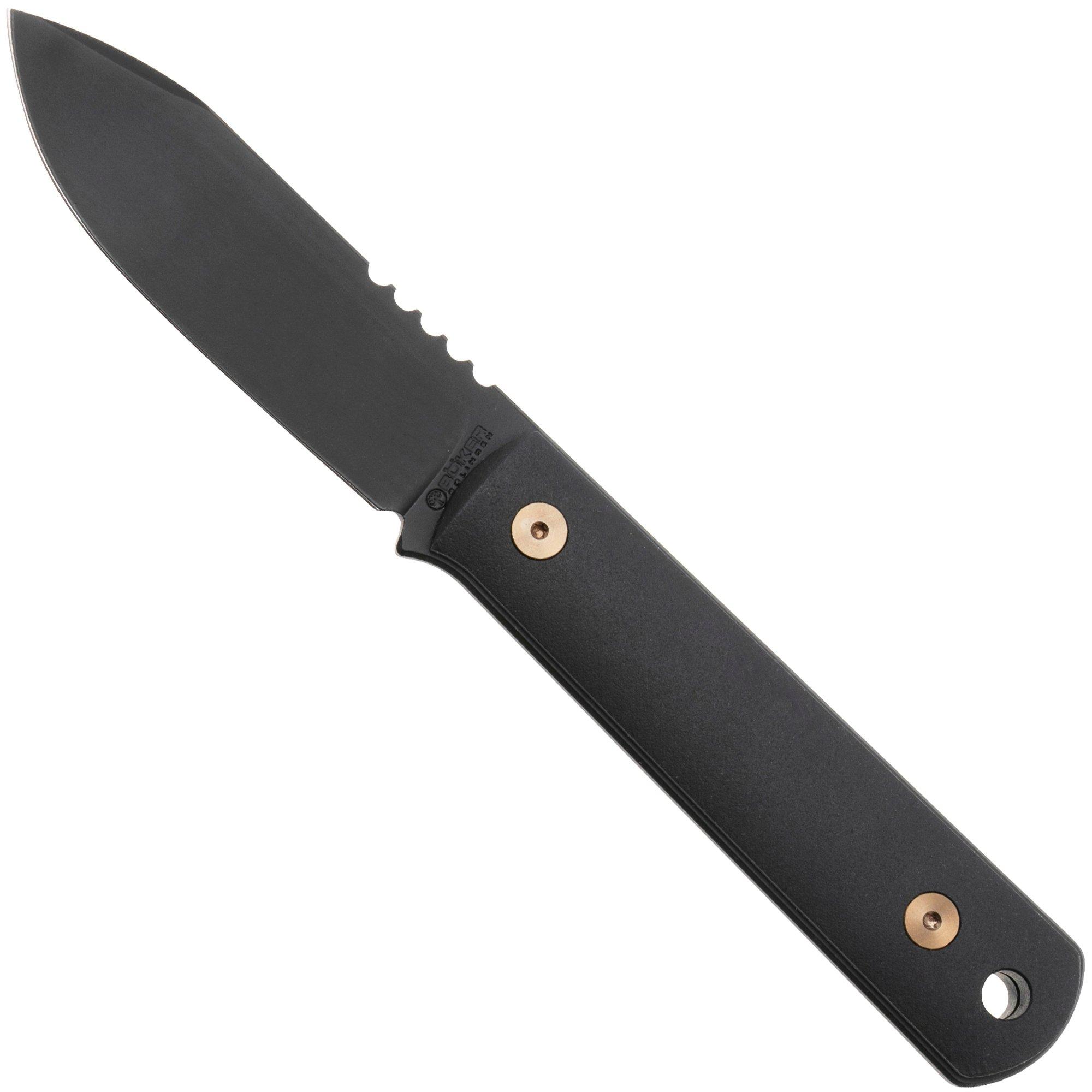 Nóż z głownią stałą Böker BFF Packlite 120751 Allblack Stargaze, projekt Lucas Burnley