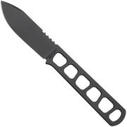 Boker Manufaktur BFF Packlite Allblack 120752, Fahrtenmesser, Lucas Burnley Design