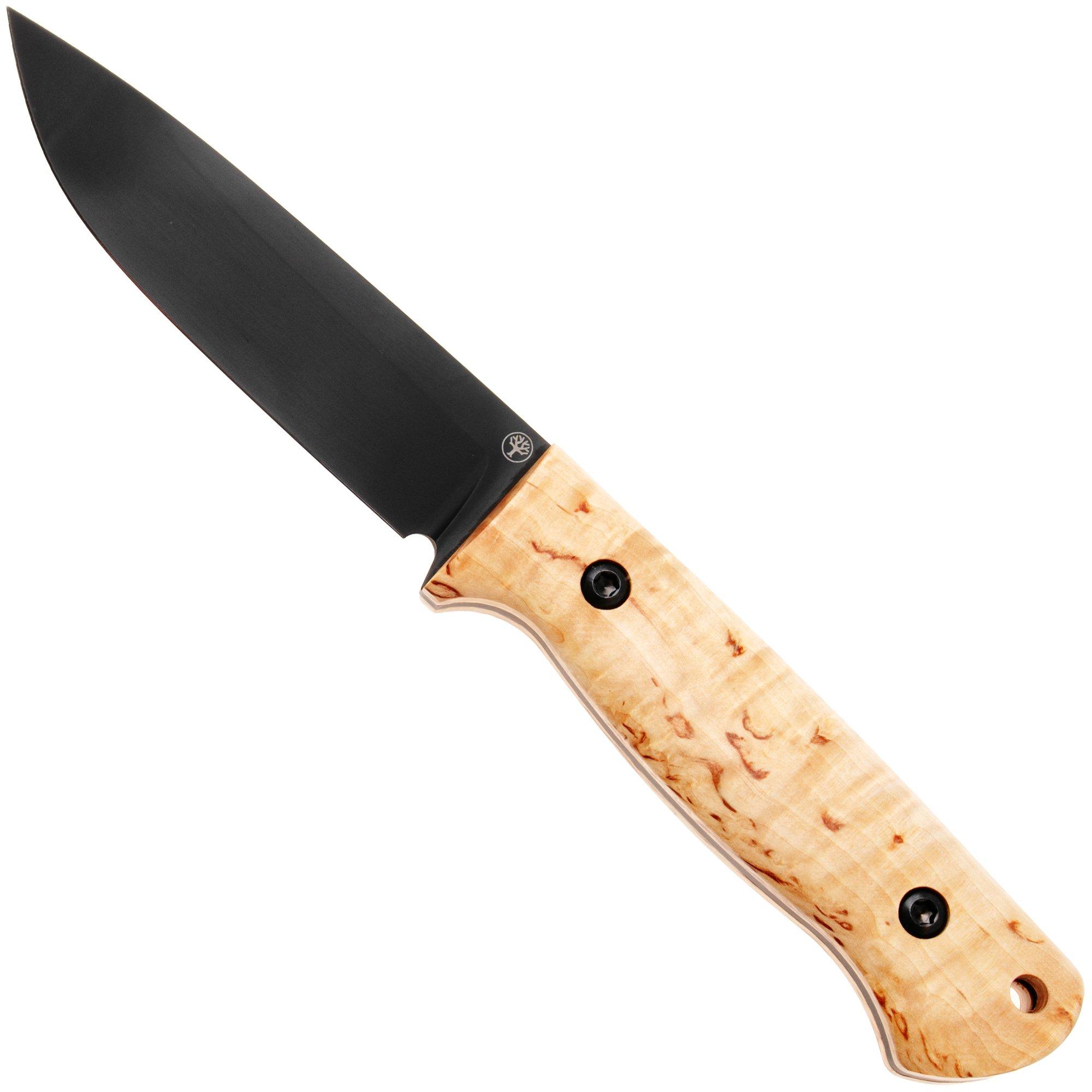 Böker DBK Bushfriend 2000, 121004, Cerakote 80CrV2, Curly Birch, Bushcraft Messer